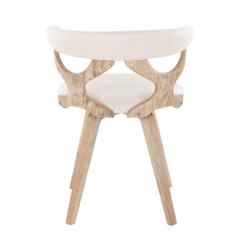 Gardenia Dining Chair White Wash/Cream - LumiSource