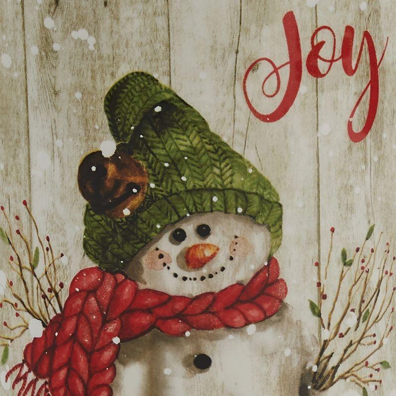 Park Designs Farmhouse Snowman Utensil Crock - Off-White