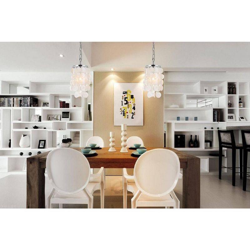Elegant Lighting Selene 1 light Chrome Pendant