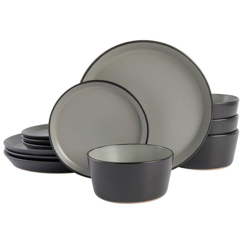 Gibson Elite Soho Lounge Sofia 12-Piece Coupe Dinnerware Set