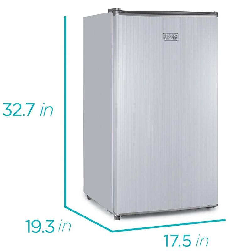 BLACK+DECKER 3.2 cu. ft. Freestanding Mini Fridge with Freezer