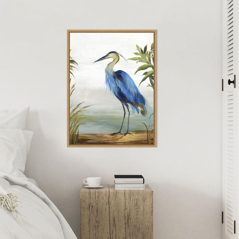 Amanti Art Blue Heron by Aimee Wilson Framed Canvas Wall Art