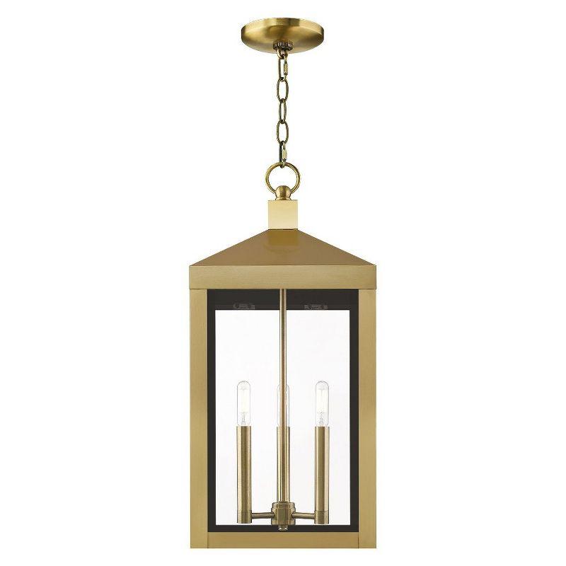 Livex Lighting Nyack 3 - Light Pendant in  Antique Brass