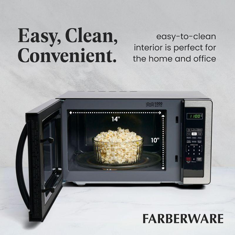 Farberware Farberware Classic Countertop Microwave Oven, 1.1 Cubic Feet cu. ft., 1000 watts, with Child Lock