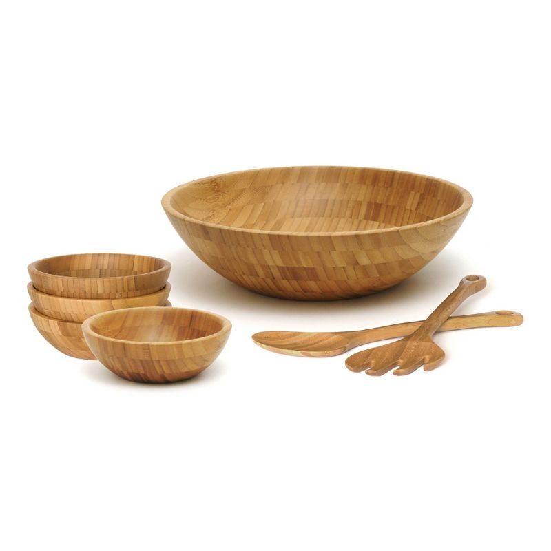 Lipper International 3pc Bamboo Salad Set