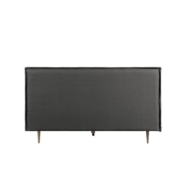 Helios Leather Upholstered Platform Bed