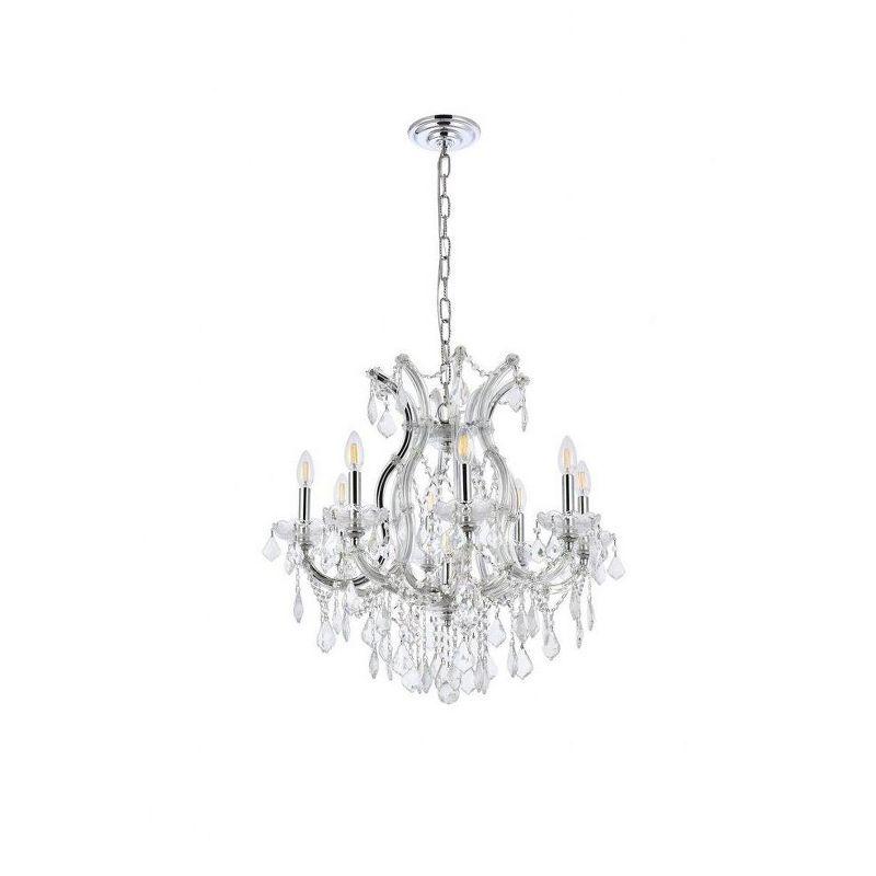 Elegant Lighting Maria Theresa 9 - Light Chandelier in  Chrome