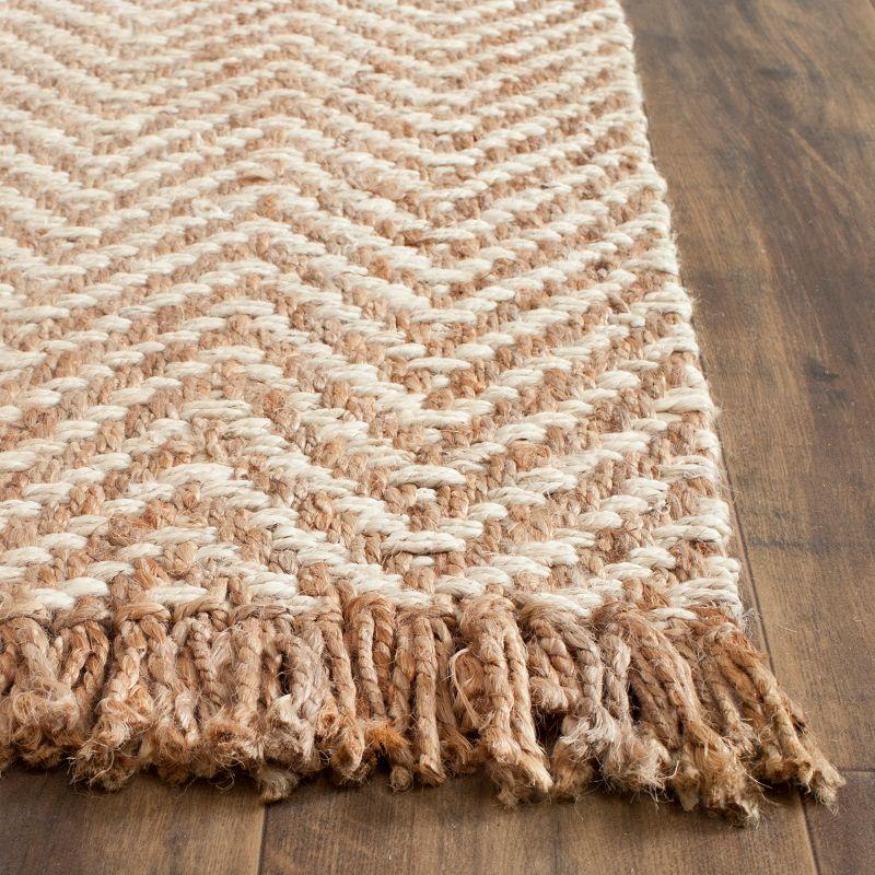 Natural Fiber NF458 Hand Woven Area Rug - Bleach/Natural - 4'x6' - Safavieh.