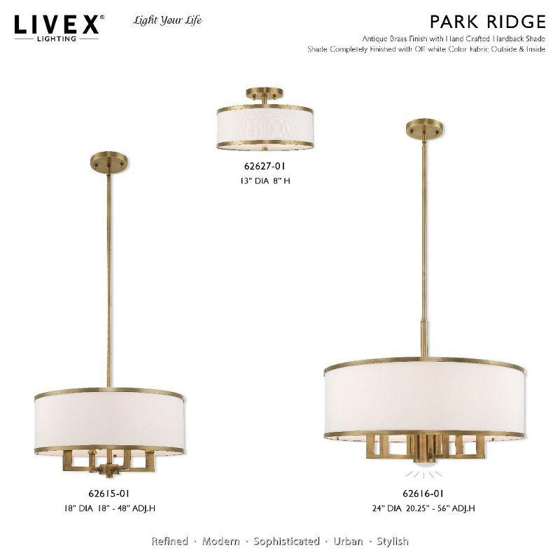 Livex Lighting Park Ridge 6 - Light Chandelier in  Antique Brass