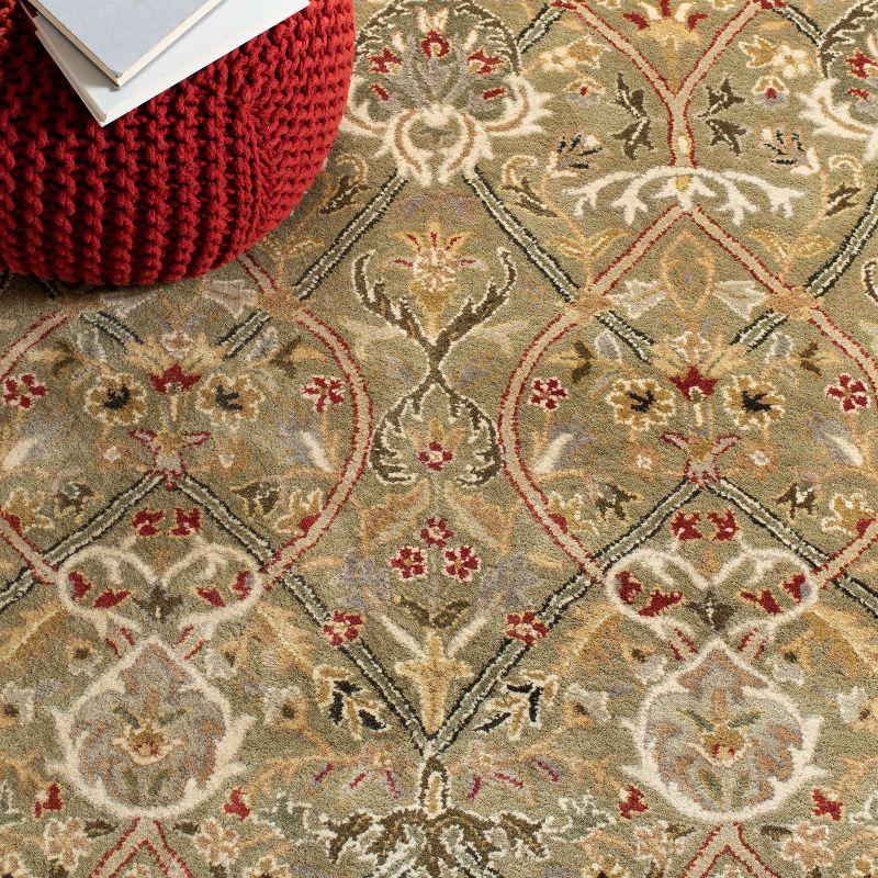 Persian Legend PL819 Hand Tufted Indoor Accent Rug - 2'6"x4' - Light Green/Rust - Safavieh