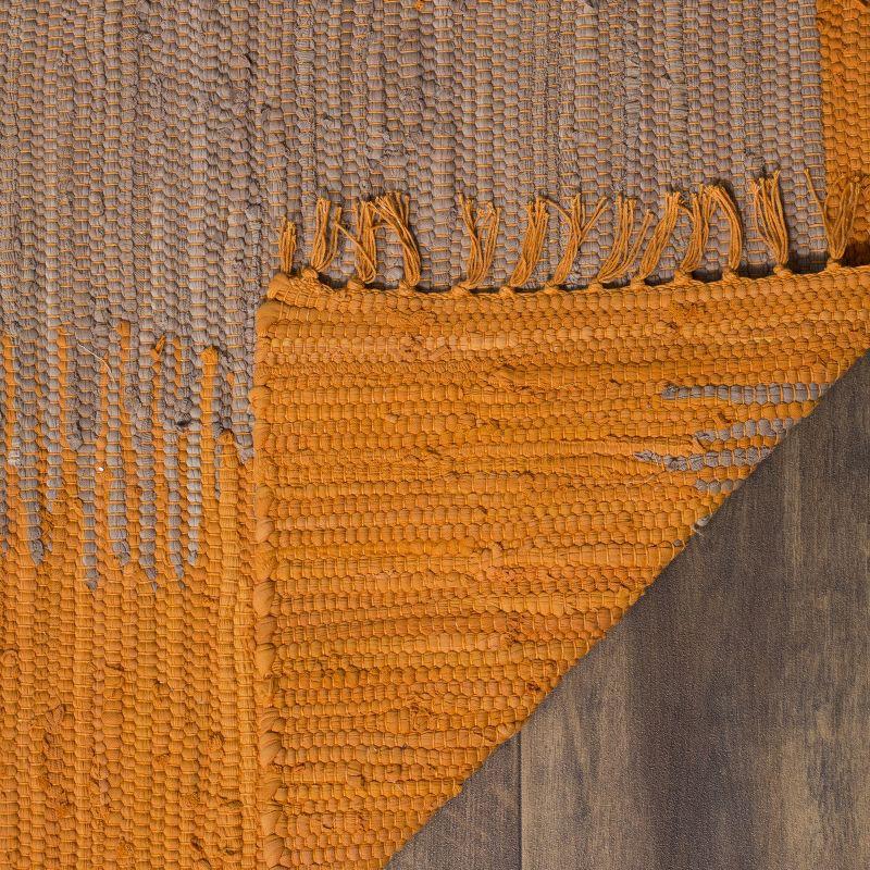 Annia Hand Woven Cotton Abstract Rug