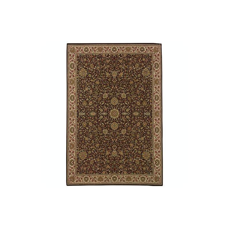 Ivory Hand-knotted Rectangular Oriental Synthetic Rug