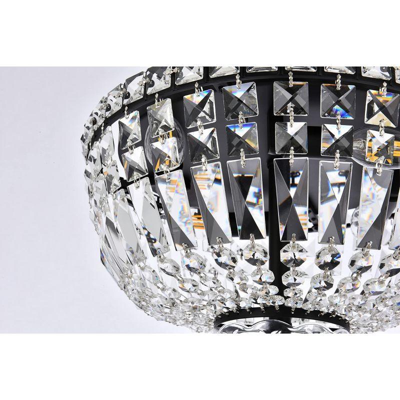 Elegant Lighting Tranquil 4 light Gold Flush Mount Clear Royal Cut Crystal