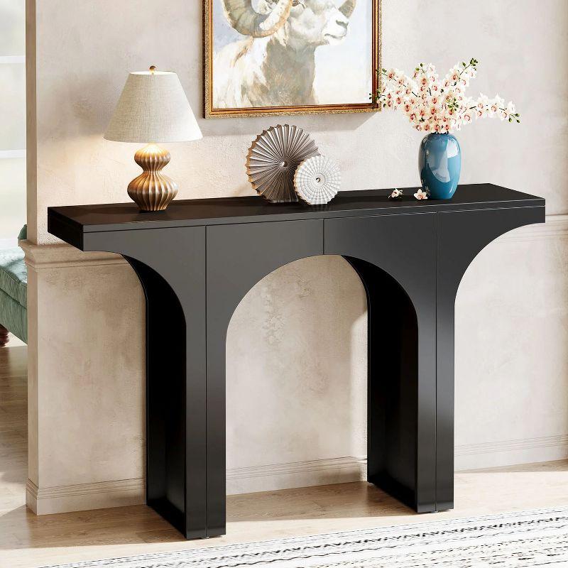 Hommoo 47-Inch Console Table Black