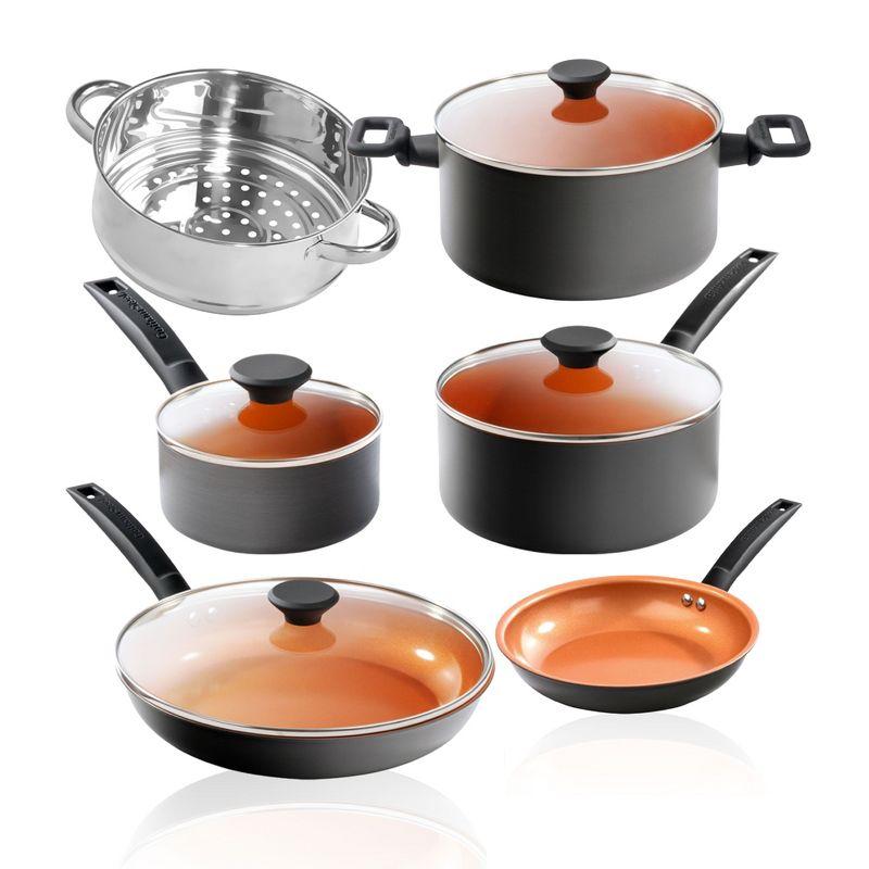 Gotham Steel Gotham Steel Pro Premier Hard Anodized 10 Piece Nonstick Cookware Set