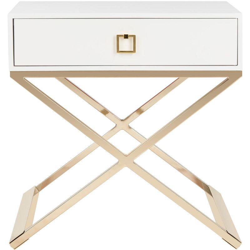 Zarina Modern Cross Leg End Table  - Safavieh