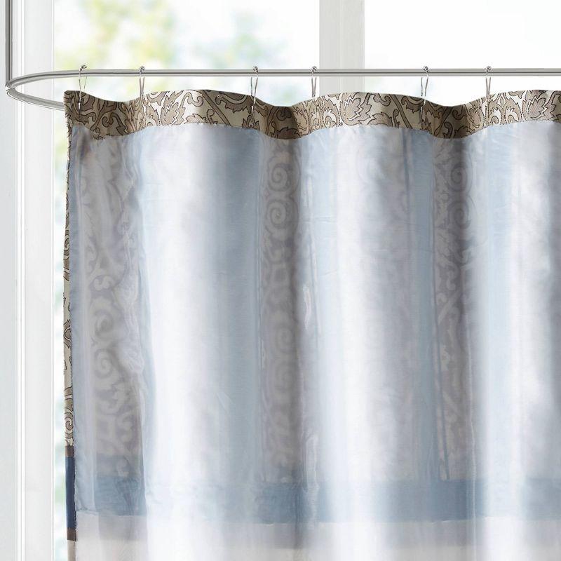 Donovan Embroidered Shower Curtain