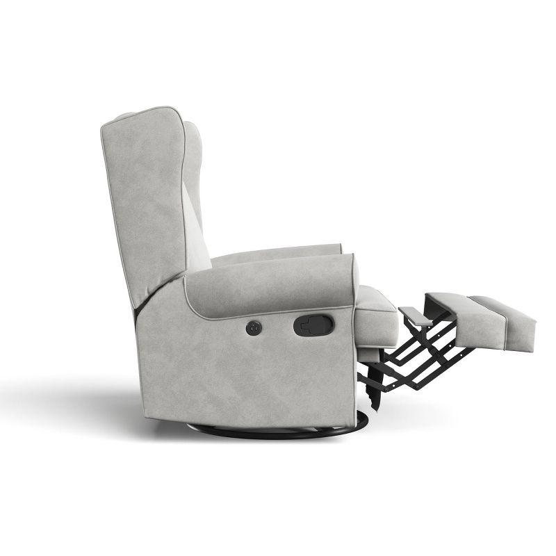 Serenity Swivel Reclining Glider Rocking Chair with USB