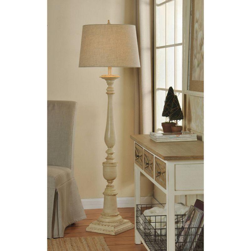 Avignon Beige 64" Traditional Floor Lamp with Empire Shade