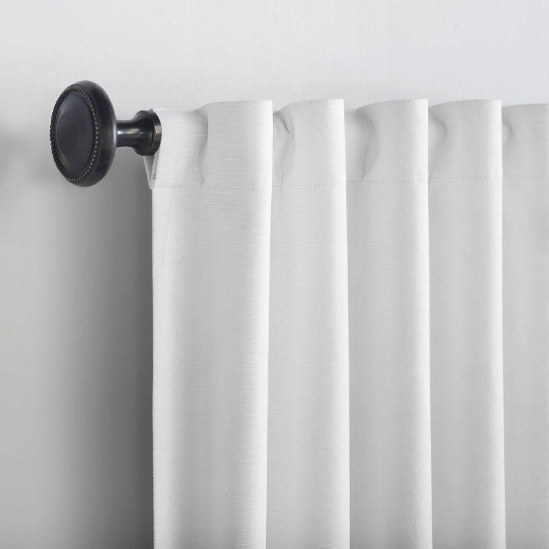 Sun Zero Velvet Noise Reducing Thermal Extreme 100% Blackout Back Tab Curtain Panel