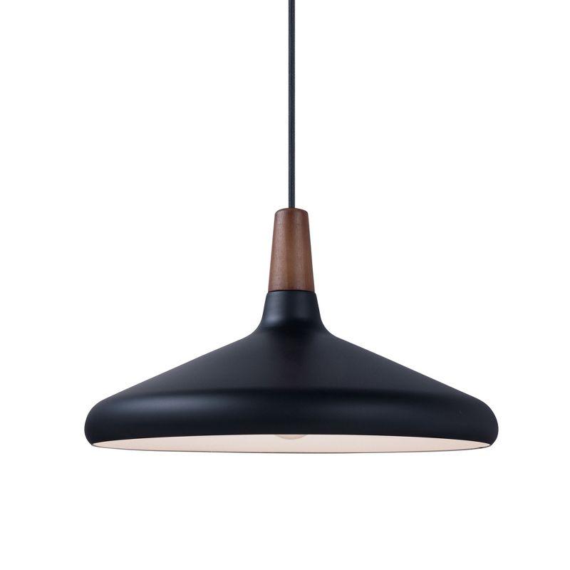 Maxim Lighting Nordic 1 - Light Pendant in  Walnut/Black