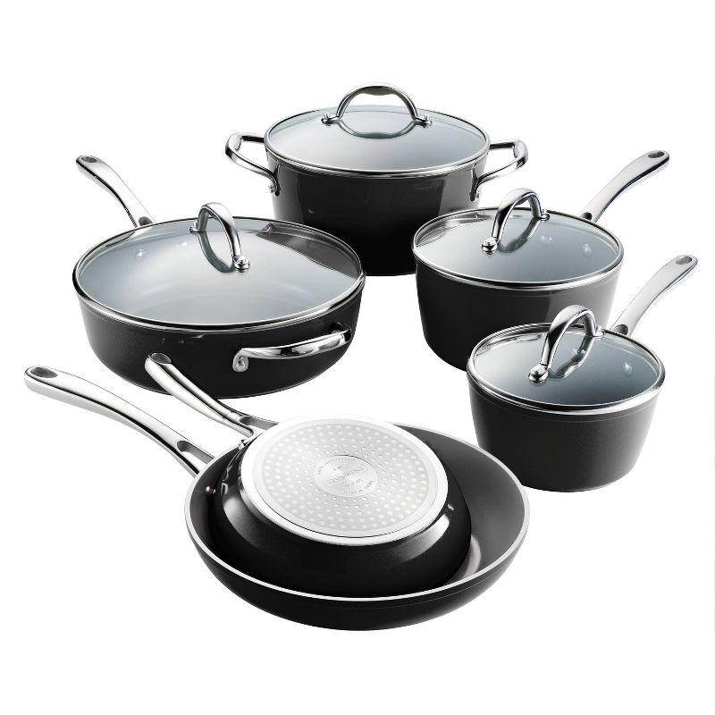 Tramontina 10-Piece Black Ceramic Non-Stick Cookware Set