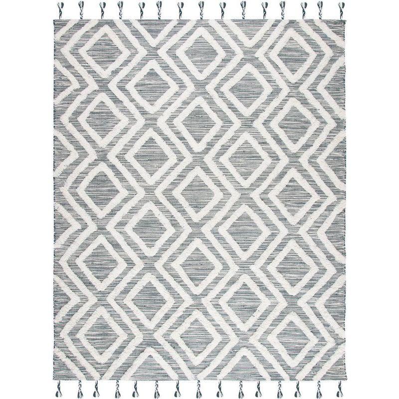 Ivory Elegance 9' x 12' Hand-Knotted Wool Rectangular Rug