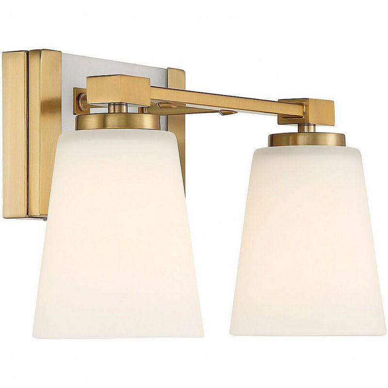 Savoy House Darby 2 - Light Vanity in  Warm Brass