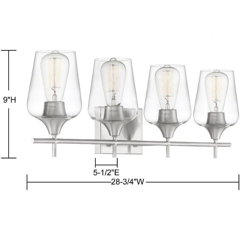 Savoy House Octave 4 - Light Vanity in  Satin Nickel