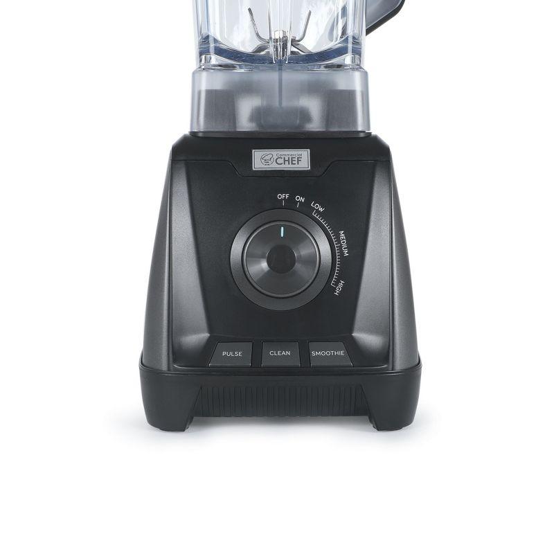 COMMERCIAL CHEF High Power Blender 1200W with Steel Housing, Black