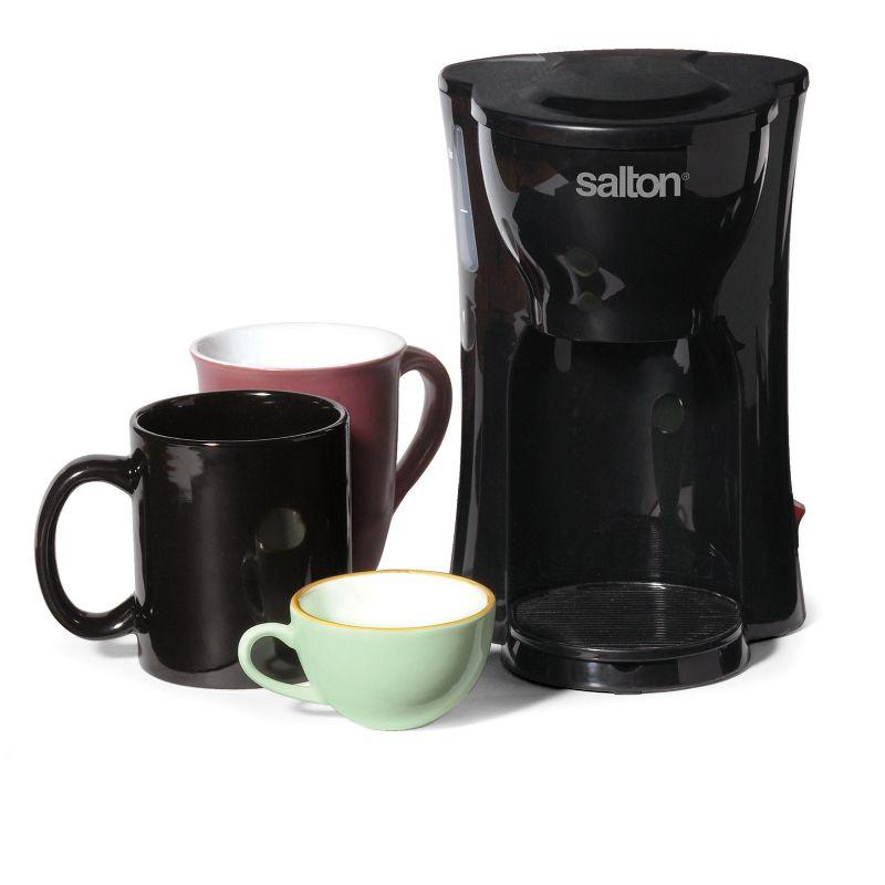 Salton Black Space Saving 1 Cup Coffeemaker