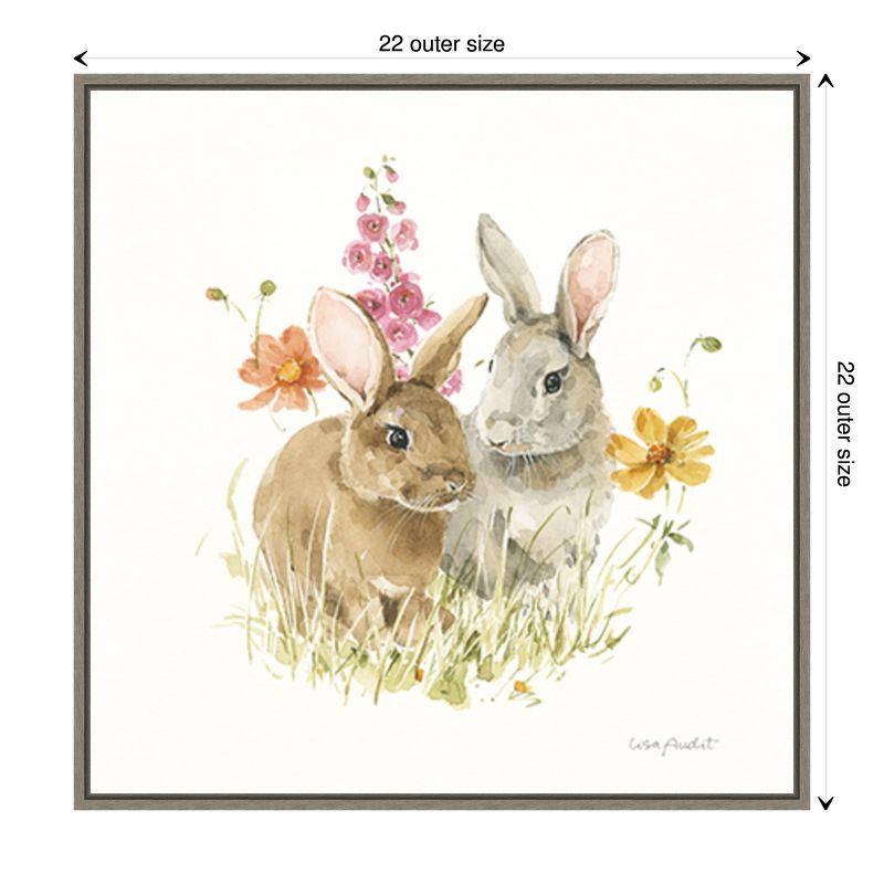 Amanti Art Hop on Spring II by Lisa Audit Canvas Wall Art Print Framed 22-in. x 22-in.