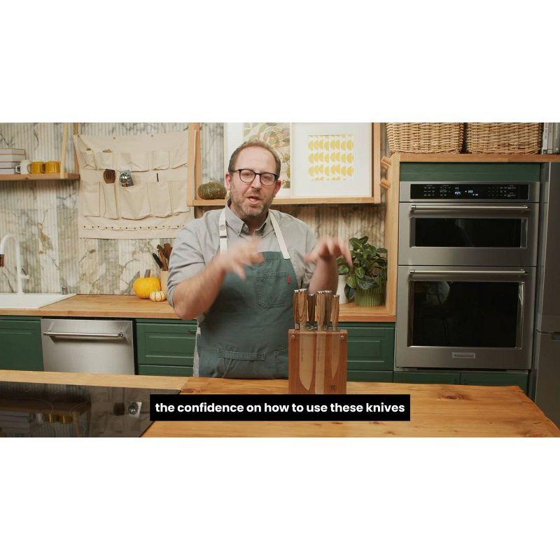 Schmidt Brothers Cutlery Schmidt Brothers™ Cutlery Bonded Ash 7-Piece knife Block Set