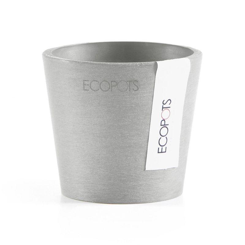 Ecopots Ecopots Indoor/Outdoor Modern Round Recycled Plastic Planter Flower Pot