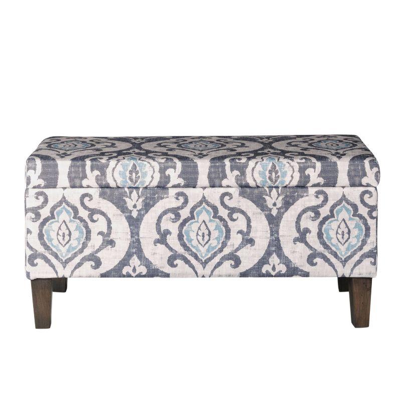 Large Textured Storage Bench - HomePop