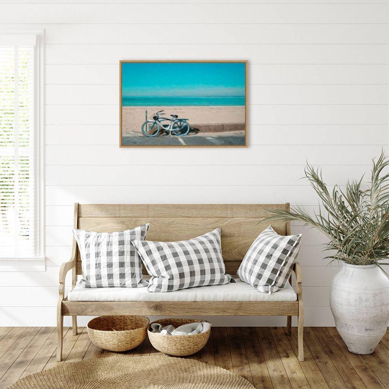 Amanti Art Bike To The Beach by Graffi*tee Studios Framed Wall Art Print