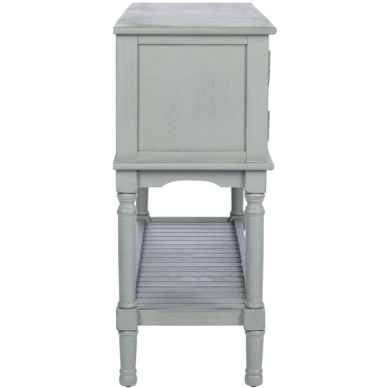 Tate 2 Drawer 2 Door Console Table - Distressed Grey - Safavieh
