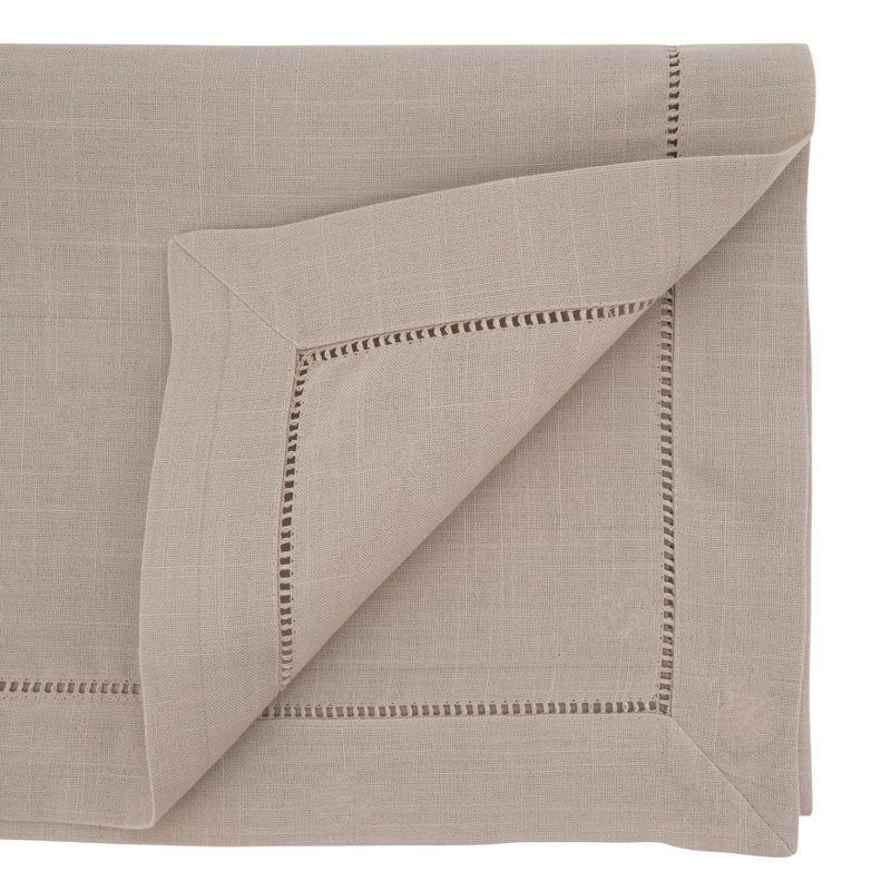 Saro Lifestyle Tablecloth With Hemstitch Border Design