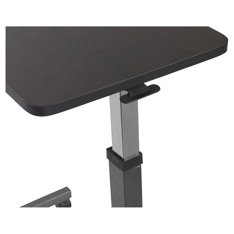 Drive Medical Non Tilt Top Overbed Table, Silver Vein
