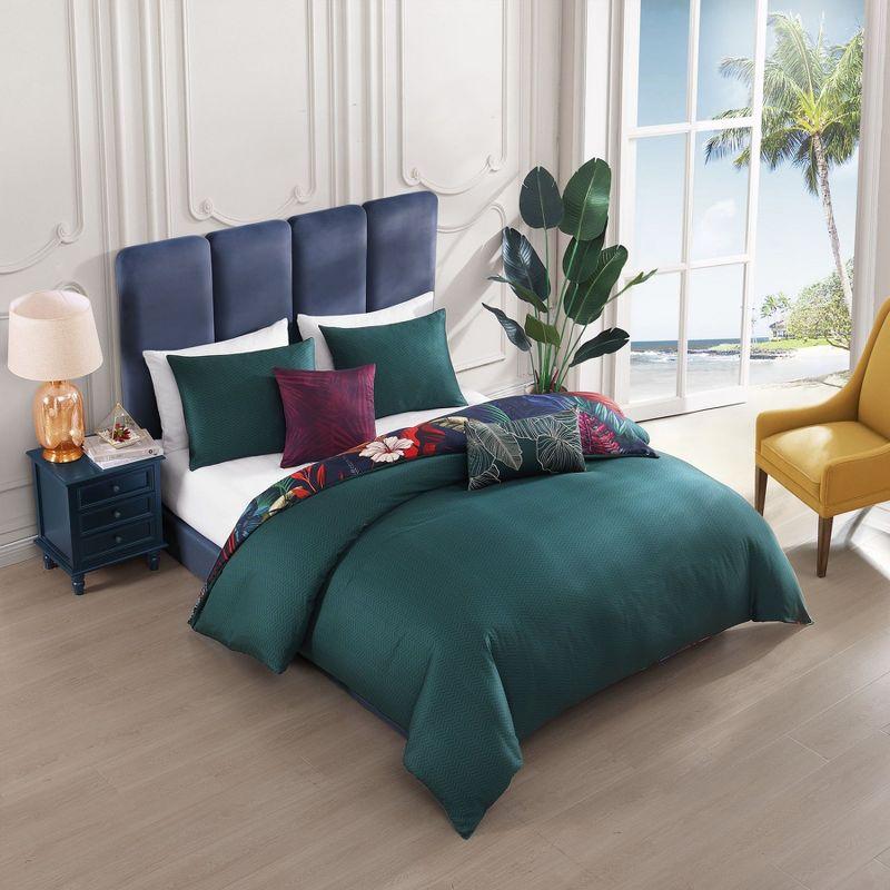 BeBeJan Bebejan Paradise 100% Cotton Sateen 5 Piece Reversible Comforter Set