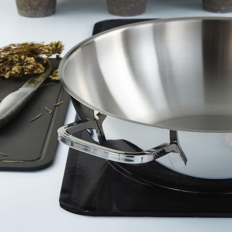 BergHOFF DiNA Helix Recycled 18/10 Stainless Steel 12" Wok 5.6qt.