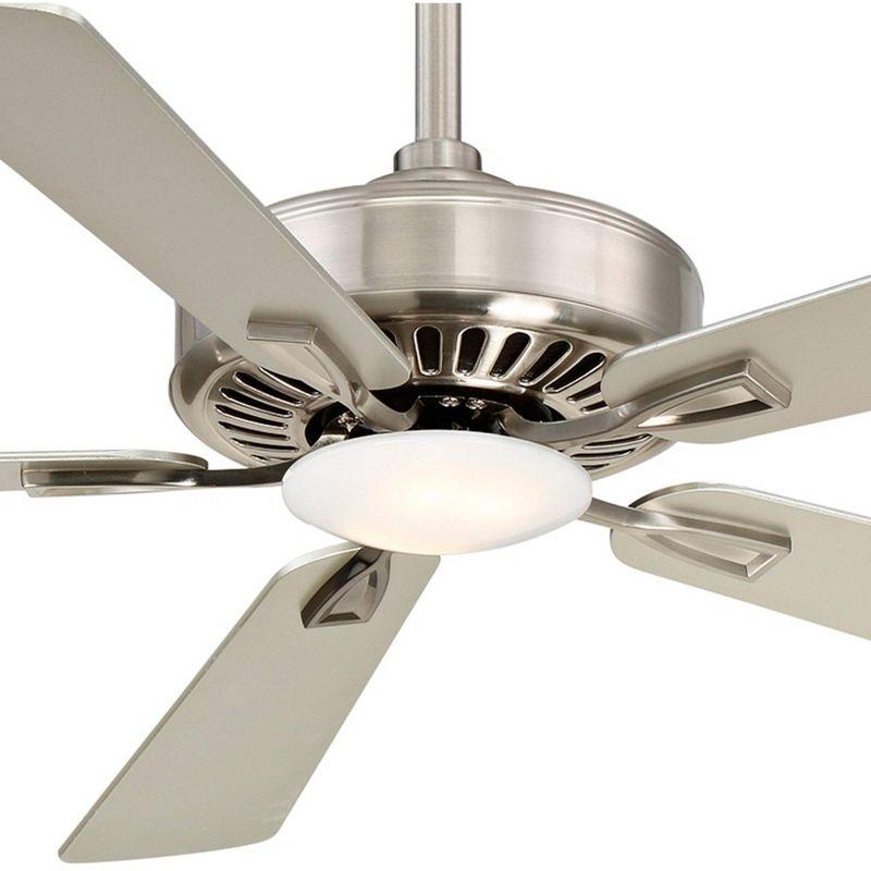 52" Contractor 5 - Blade LED Propeller Ceiling Fan with Remote Control and Light Kit Included