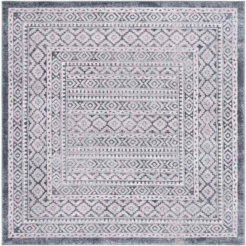 Toscana TOS658 Power Loomed Area Rug - Grey/Ivory - 6'7"x6'7" - Safavieh.