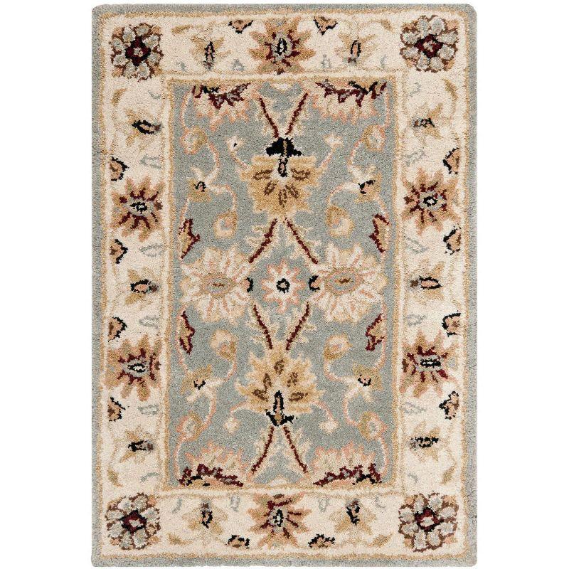 Heritage Elegance Off-White Tufted Wool Accent Rug 24" x 4"