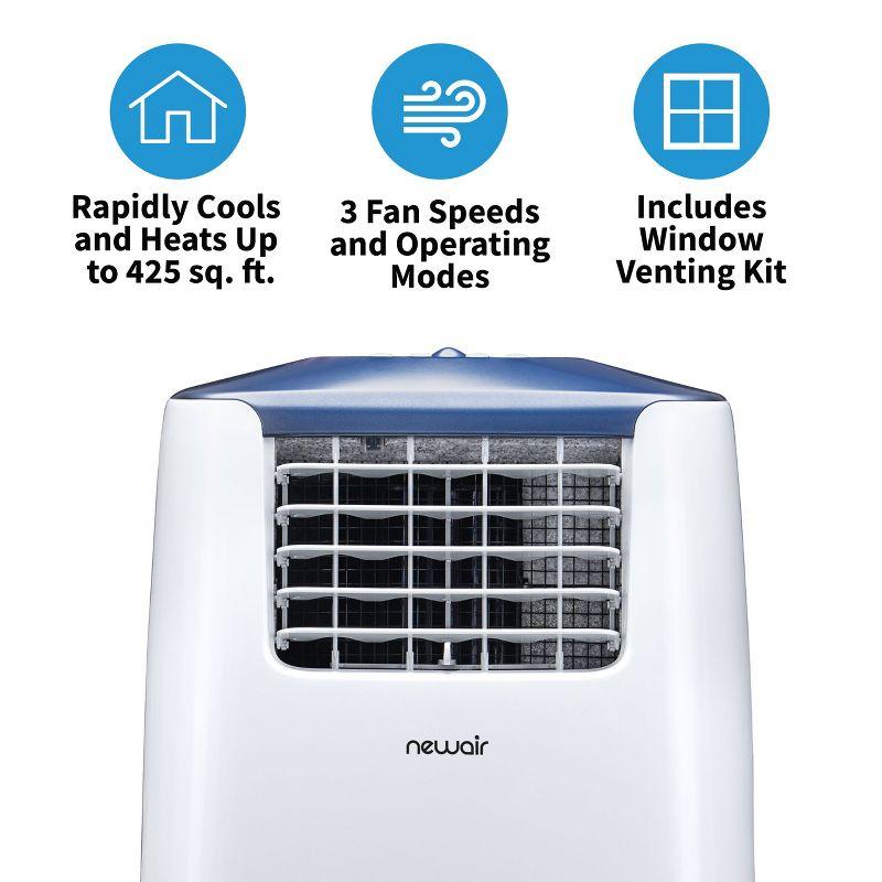 Newair Portable Air Conditioner 8,600 BTUs , Cools 525 ft² with Window Venting Kit and Remote Control