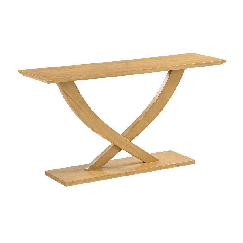 Rasmus Honeycomb Acacia Wood 57" Console Table