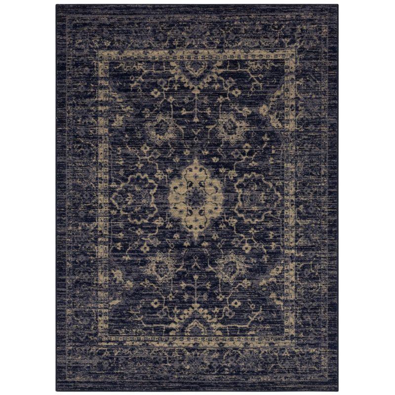 7'x10' Vintage Tufted Distressed Area Rug Indigo - Threshold™