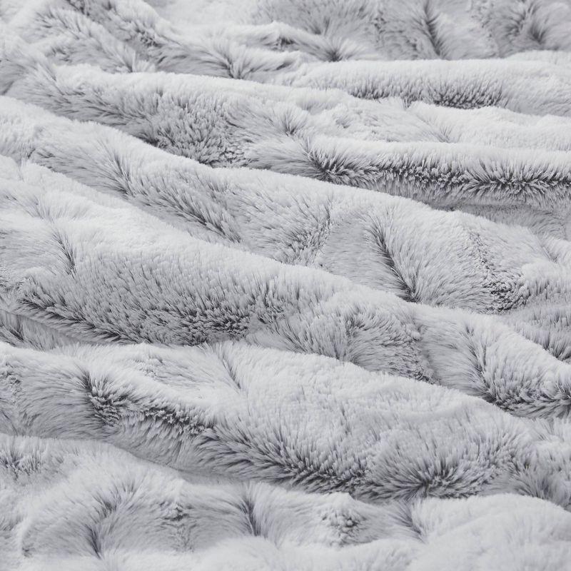 Gia Back Print Long Fur Comforter Mini Set