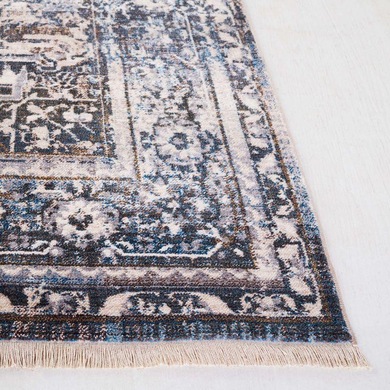 Vintage Persian VTP438 Power Loomed Indoor Area Rug - Ivory/Blue - 5'x7'6" - Safavieh