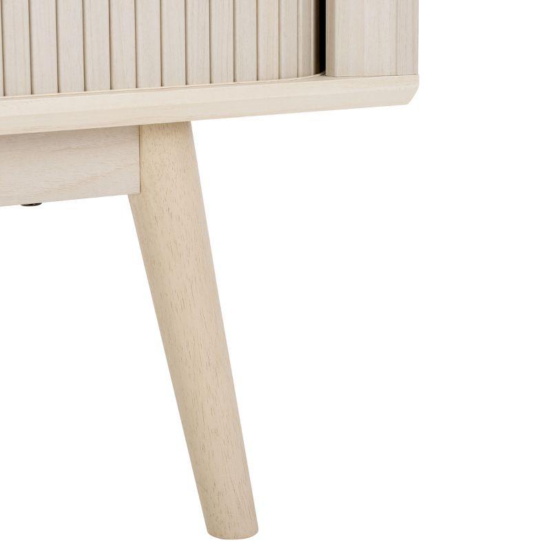 Aphra 2 Door 2 Shelf Media Stand - Bleached White - Safavieh